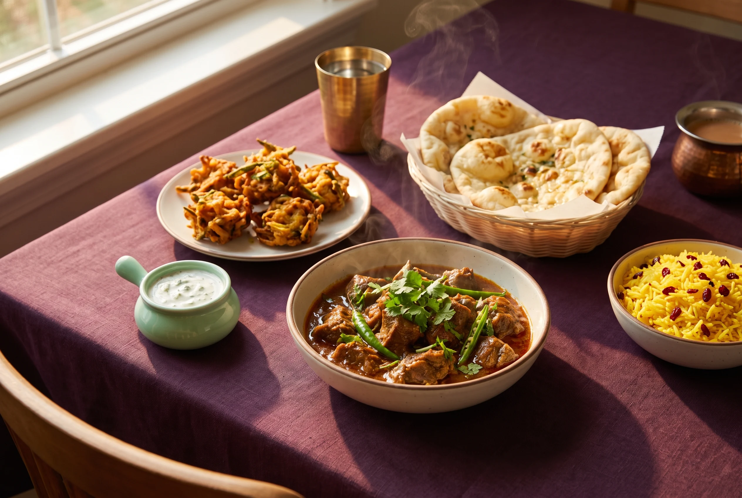 Representative affordable Pakistani biryani meal in Dubai