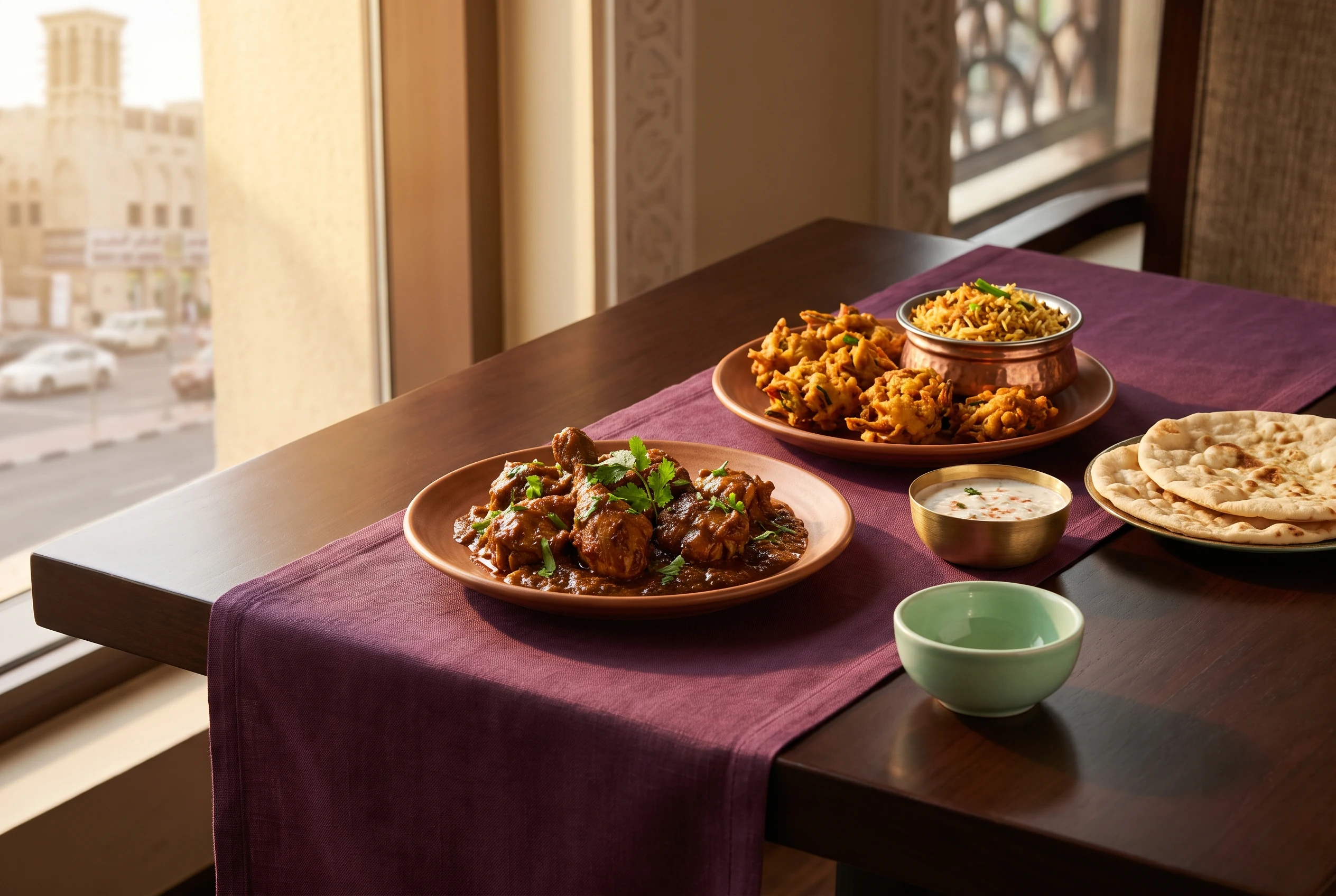Affordable shared restaurant meal for an Al Rigga dining guide