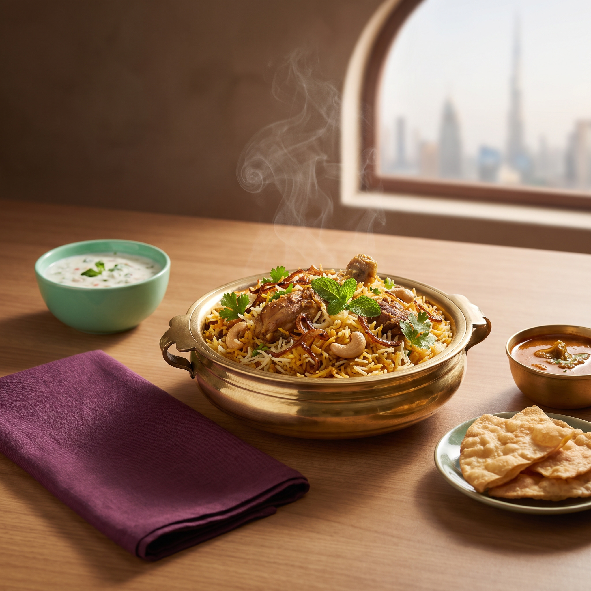Editorial food image for Lucknowi Biryani in Dubai: An Awadhi Style Guide
