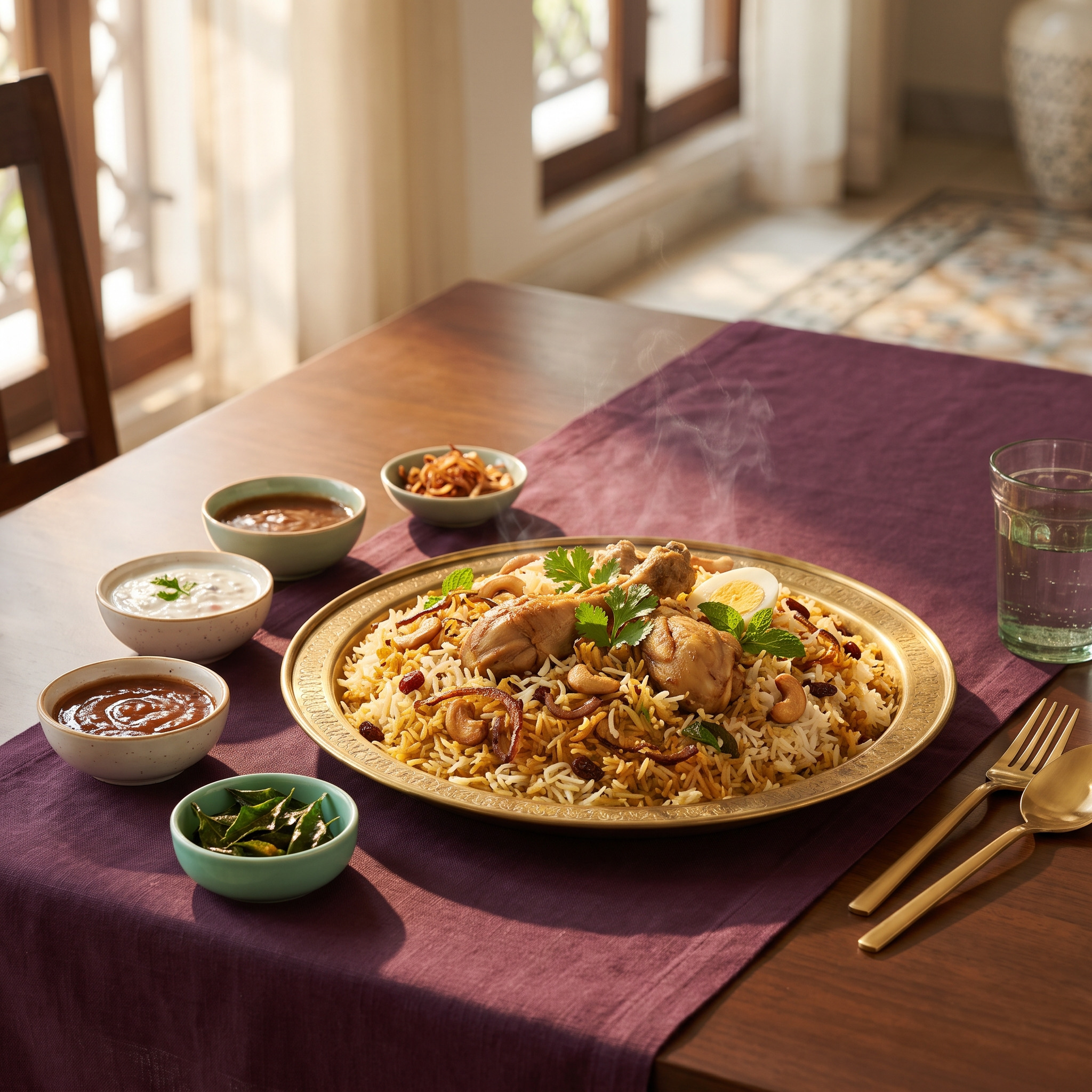 Editorial food image for Thalassery Biryani in Dubai: A Kaima Rice Guide