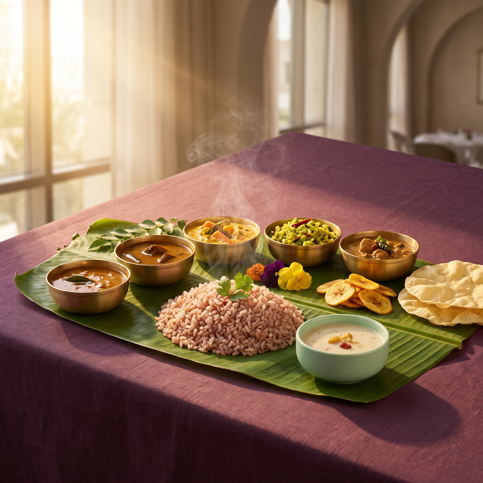 Editorial food image for Onam Sadya Menu: Dishes, Items and What They Mean
