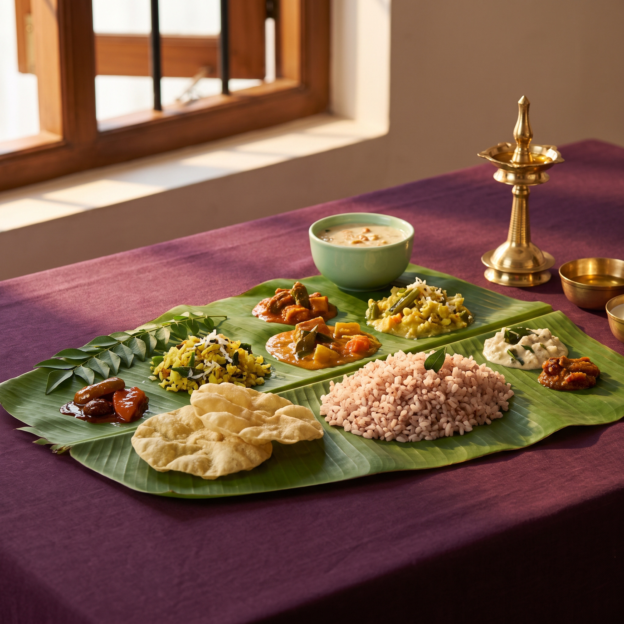 Editorial food image for Nostaza Restaurant Onam Sadya 2026: 28 Dishes, Price and Dates